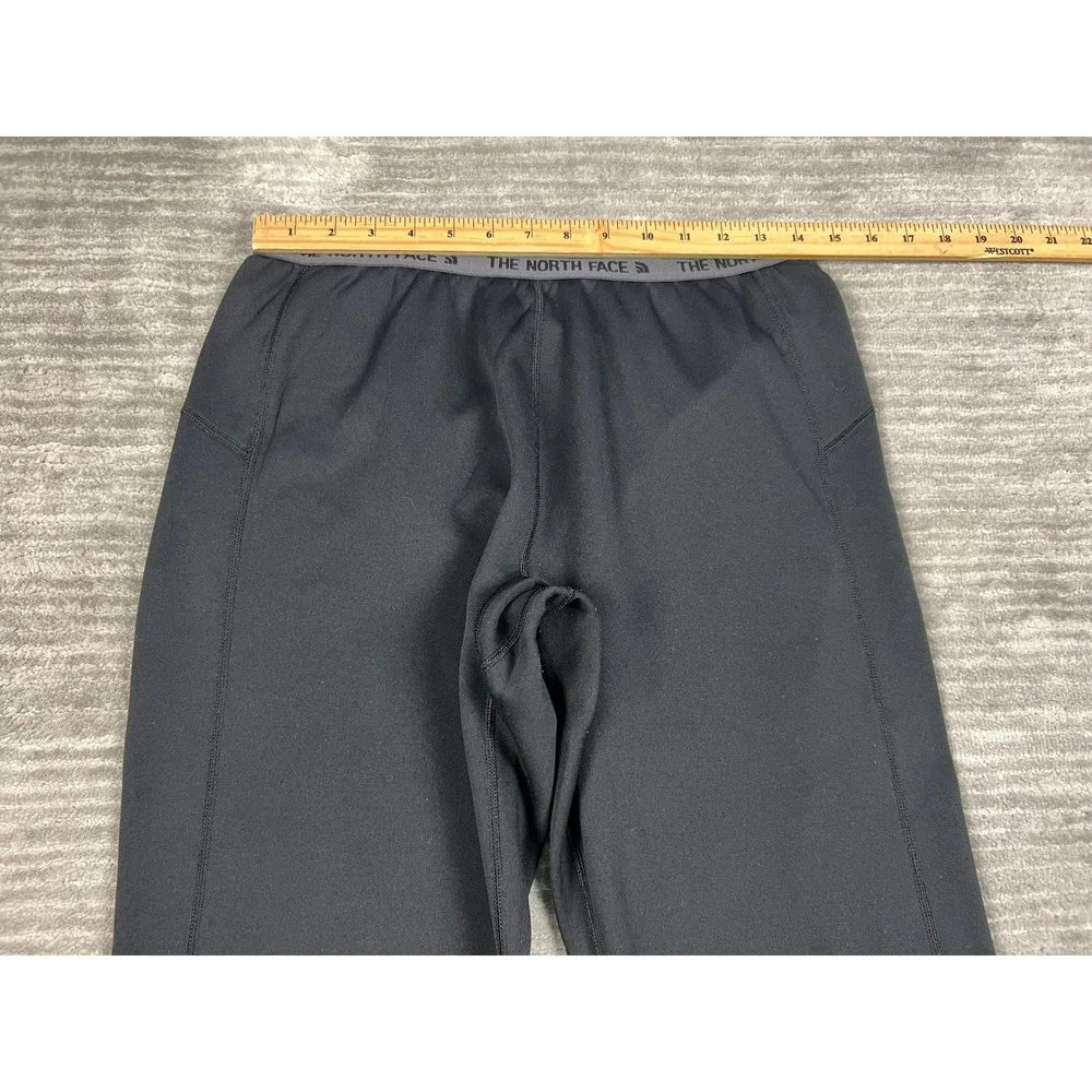 The North Face Leggings Mens L Black FlashDry Base Layer Tights Logo Waistband